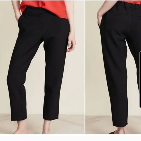 Hatch Beckett Pull On Casual Trouser Maternity Pants Black Office Work XS - Picture 1 of 9